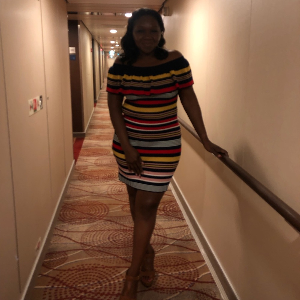 Off the shoulder dress